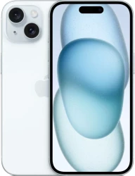 Смартфон Apple iPhone 15 256GB (голубой) ПОДАРОК Чехол! Не АКТИВИРОВАН! Мировая Гарантия! - фото