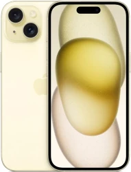 Смартфон Apple iPhone 15 256GB (желтый) ПОДАРОК Чехол! Не АКТИВИРОВАН! Мировая Гарантия! - фото
