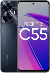 Смартфон Realme C55 8GB/256GB с NFC черный (международная версия) - фото