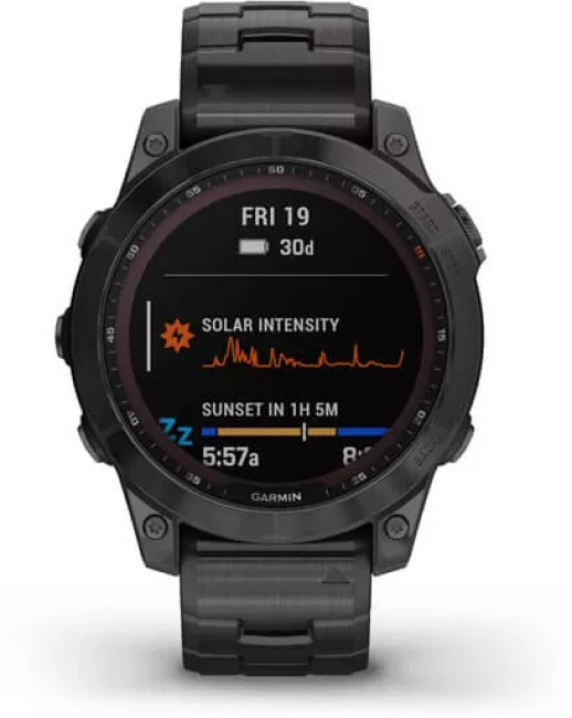 Умные часы Garmin Fenix 7X Sapphire Solar 51 мм (серый карбон/серый карбон титан) - фото2