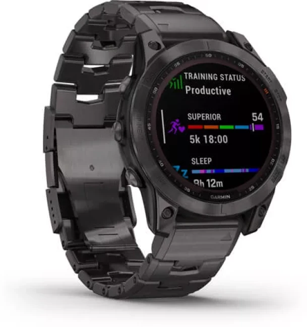 Умные часы Garmin Fenix 7X Sapphire Solar 51 мм (серый карбон/серый карбон титан) - фото3