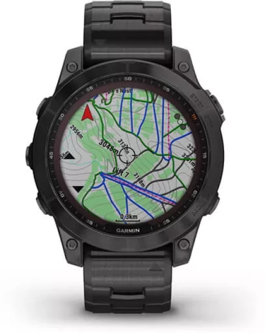 Умные часы Garmin Fenix 7X Sapphire Solar 51 мм (серый карбон/серый карбон титан) - фото4