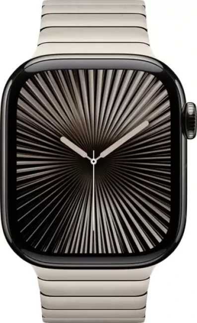 Умные часы Apple Watch Series 10 LTE 42 мм (титановый корпус, сланец/натуральный, стальной ремешок) - фото2