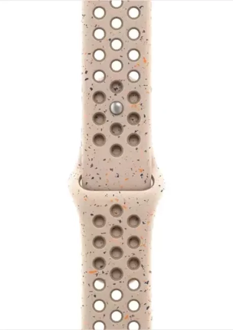 Умные часы Apple Watch Nike Series 10 46 мм (алюминиевый корпус, розовое золото/камень пустыни, спортивный силиконовый ремешок M/L) - фото3
