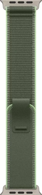 Умные часы Apple Watch Ultra 3 LTE 49 мм (титановый корпус, природный/зеленый, нейлоновый ремешок размера M/L) - фото3