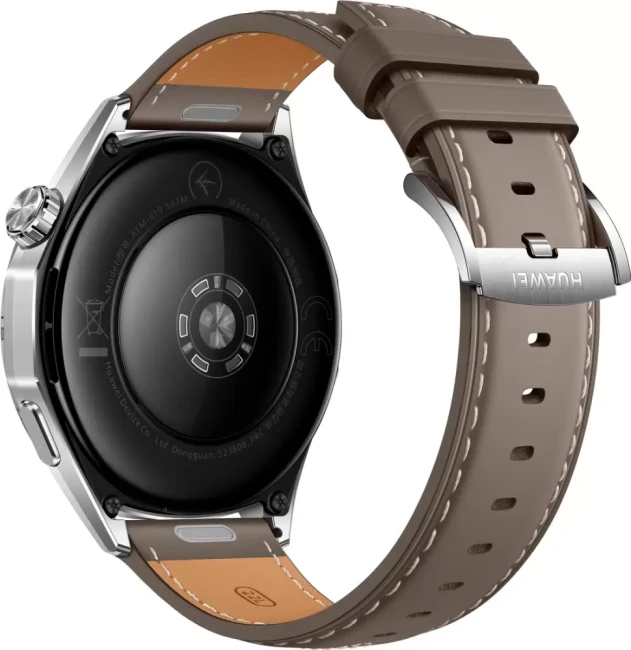 Умные часы Huawei Watch GT 6 46 мм (серебристый, с коричневым кожаным ремешком, международная версия) - фото2