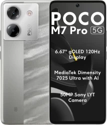 Смартфон POCO M7 Pro 5G 12GB/256GB международная версия (серебристый) - фото