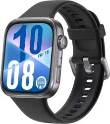 Умные часы Huawei Watch FIT 4 (черный, с черным силиконовым ремешком, международная версия) - фото