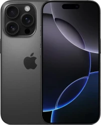 Смартфон Apple iPhone 16 Pro Dual SIM 1TB (черный титан) - фото