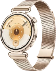 Умные часы Huawei Watch GT 6 41 мм (золотистый, с золотистым миланским браслетом, международная версия) - фото