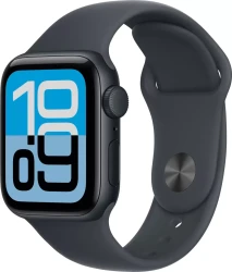 Умные часы Apple Watch SE 3 LTE 40 мм (алюминиевый корпус, полуночный/полуночный, спортивный силиконовый ремешок S/M) - фото